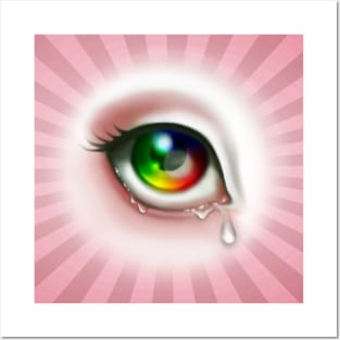 Rainbow Eye Posters and Art